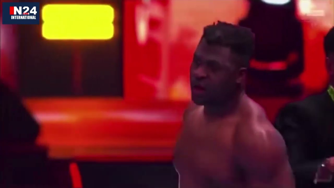Watch How Anthony Joshua Knocked Out Francis Ngannou in 6 minutes